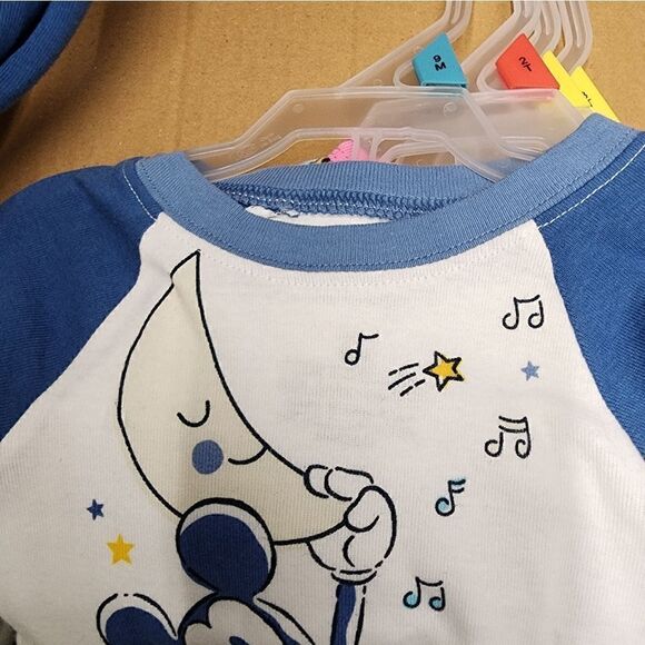 Nwt Disney Mickey Mouse Boy's Cotton Pajama Set - Picture 3 of 4